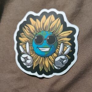 Sunflower Earth Peace Sticker🔥🔥🔥20/$10, Bundle And Save